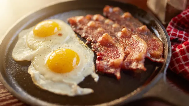 bacon and eggs